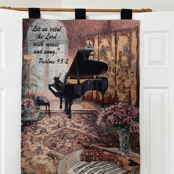 Music Room Verse Tapestry - Picture 2 of 4